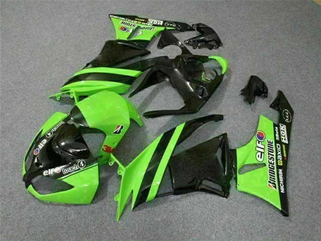Black Green 3M Touch4 09-12 Kawasaki ZX6R Motorcycle Fairings Black Green 3M Touch4 09-12 Kawasaki ZX6R Motorcycle Fairings