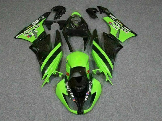 Black Green 3M Touch4 09-12 Kawasaki ZX6R Motorcycle Fairings Black Green 3M Touch4 09-12 Kawasaki ZX6R Motorcycle Fairings
