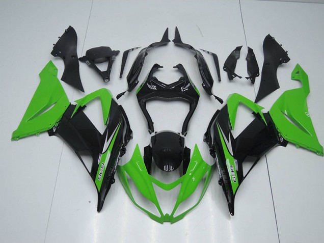 Black Green 636 13-18 Kawasaki ZX6R Motorcycle Fairings Black Green 636 13-18 Kawasaki ZX6R Motorcycle Fairings