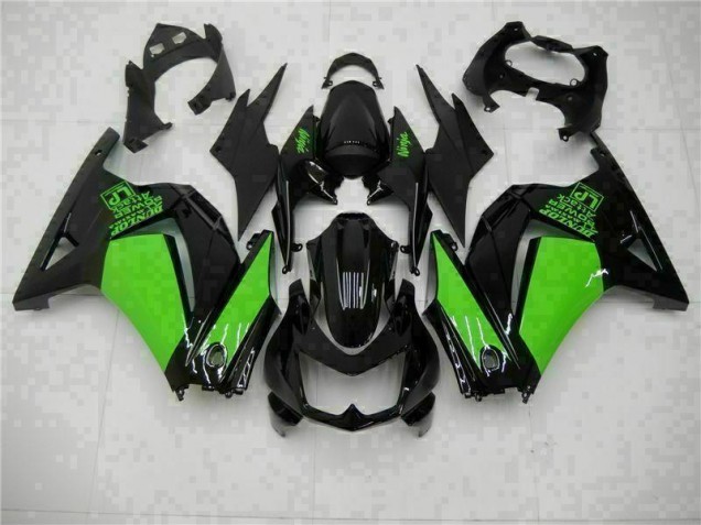 Black Green Ninja 08-12 Kawasaki EX250 Motorcycle Fairings Black Green Ninja 08-12 Kawasaki EX250 Motorcycle Fairings