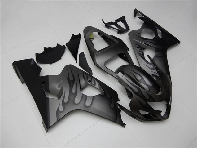 Black Grey 04-05 Suzuki GSXR 600/750 Motorcycle Fairings