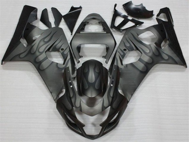 Black Grey 04-05 Suzuki GSXR 600/750 Motorcycle Fairings