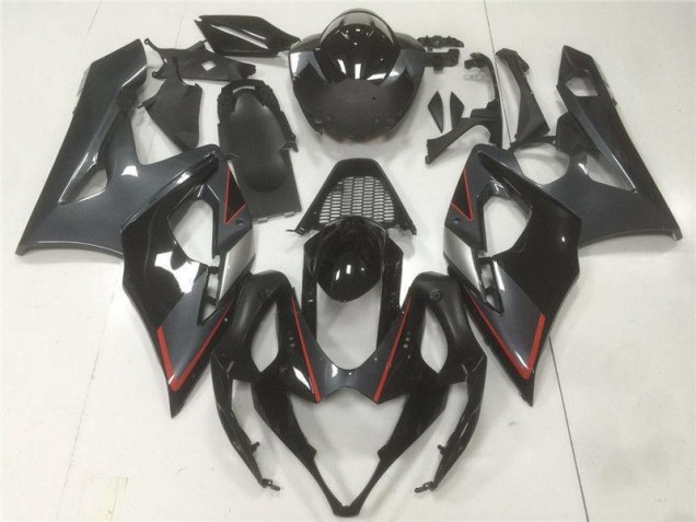 Black Grey 05-06 Suzuki GSXR 1000 Motorcycle Fairings