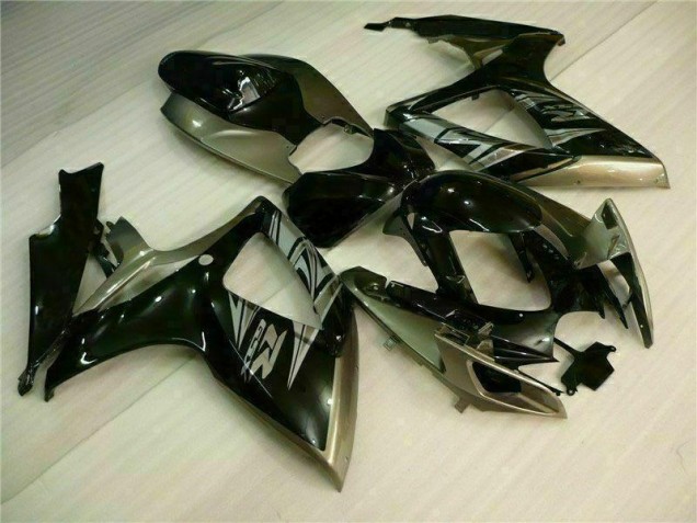 Black Grey 06-07 Suzuki GSXR 600/750 Motorcycle Fairing
