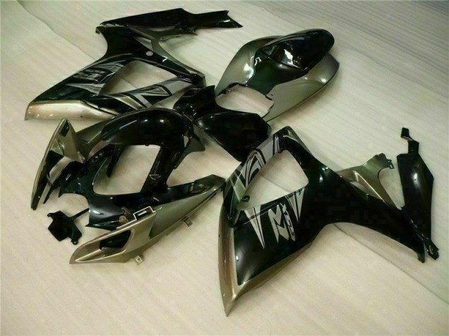 Black Grey 06-07 Suzuki GSXR 600/750 Motorcycle Fairing