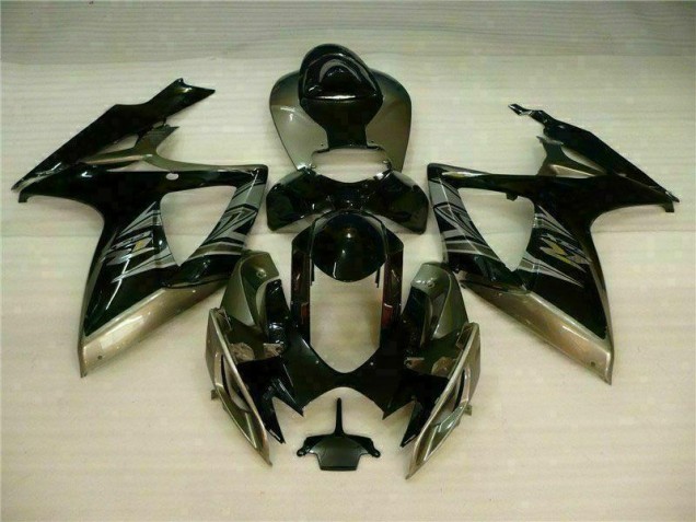 Black Grey 06-07 Suzuki GSXR 600/750 Motorcycle Fairing