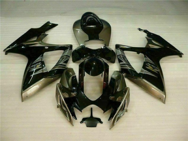 Black Grey 06-07 Suzuki GSXR 600/750 Motorcycle Fairings