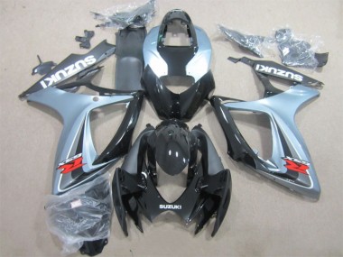 Black Grey 06-07 Suzuki GSXR 600 Motorcycle Fairings