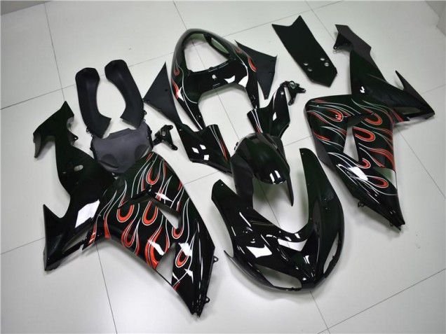 Black Grey Red 06-07 Kawasaki ZX10R Motorcycle Fairings Black Grey Red 06-07 Kawasaki ZX10R Motorcycle Fairings
