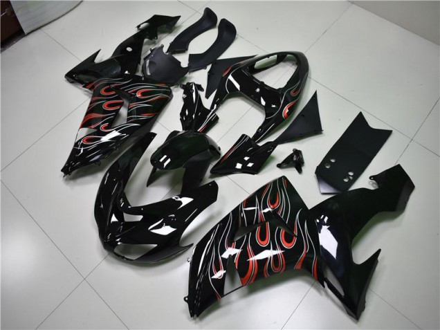 Black Grey Red 06-07 Kawasaki ZX10R Motorcycle Fairings Black Grey Red 06-07 Kawasaki ZX10R Motorcycle Fairings