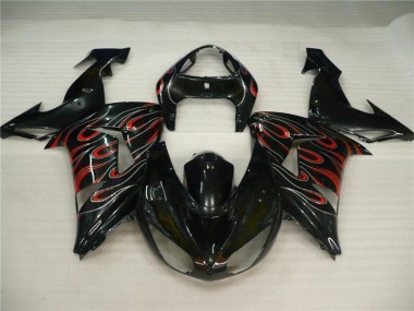 Black Grey Red 06-07 Kawasaki ZX10R Motorcycle Fairings