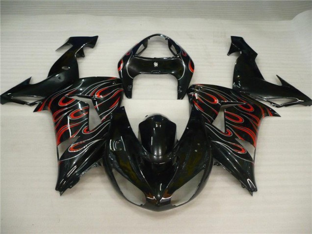 Black Grey Red 06-07 Kawasaki ZX10R Motorcycle Fairings Black Grey Red 06-07 Kawasaki ZX10R Motorcycle Fairings