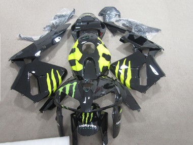 Black Monster Green 07-08 Honda CBR600RR Motorcycle Fairings