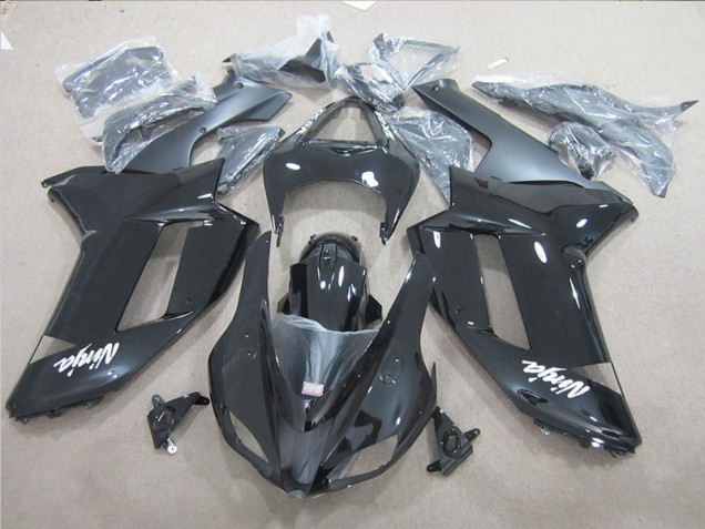 Black Ninja 07-08 Kawasaki ZX6R Motorcycle Fairings