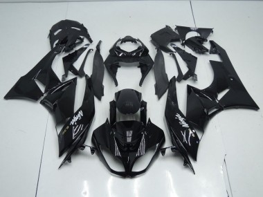 Black OEM Style 09-12 Kawasaki ZX6R Motorcycle Fairings