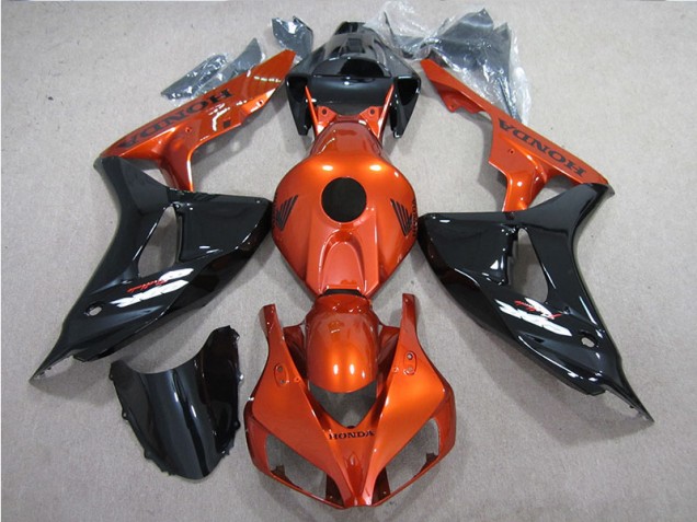 Black Orange 06-07 Honda CBR1000RR Motorcycle Fairings Black Orange 06-07 Honda CBR1000RR Motorcycle Fairings