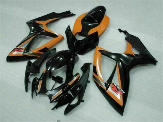 Black Orange 06-07 Suzuki GSXR 600/750 Motorcycle Fairings