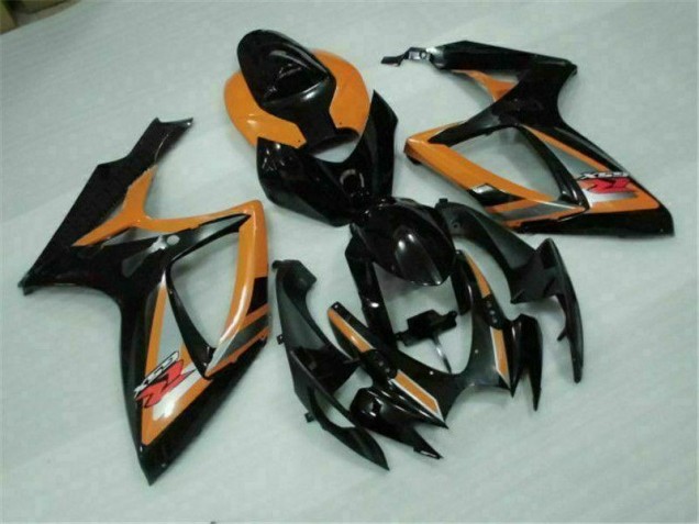 Black Orange 06-07 Suzuki GSXR 600/750 Motorcycle Fairings
