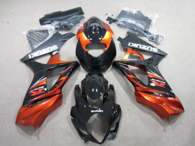 Black Orange 07-08 Suzuki GSXR 1000 Motorcycle Fairing