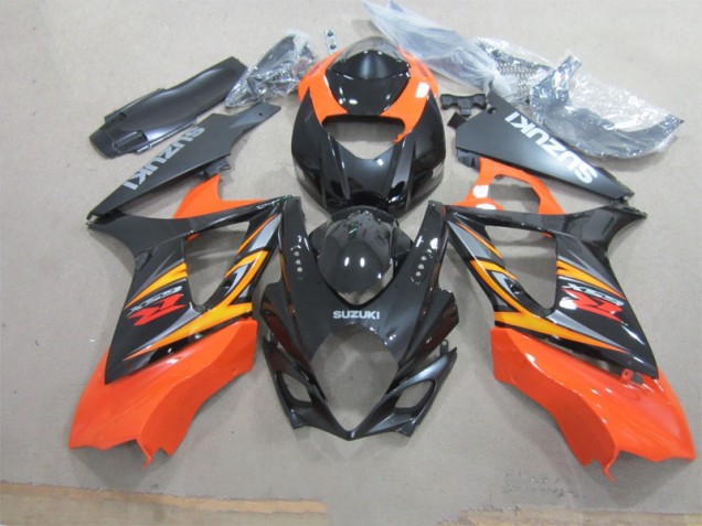Black Orange 07-08 Suzuki GSXR 1000 Motorcycle Fairings Black Orange 07-08 Suzuki GSXR 1000 Motorcycle Fairings