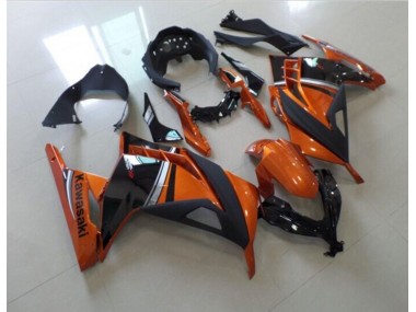 Black Orange 13-16 Kawasaki ZX300R Motorcycle Fairings
