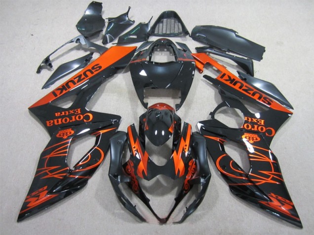 Black Orange Corona Extra 05-06 Suzuki GSXR 1000 Motorcycle Fairings Black Orange Corona Extra 05-06 Suzuki GSXR 1000 Motorcycle Fairings