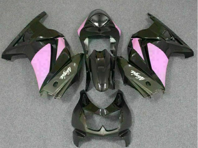 Black Pink Ninja 08-12 Kawasaki EX250 Motorcycle Fairings Black Pink Ninja 08-12 Kawasaki EX250 Motorcycle Fairings