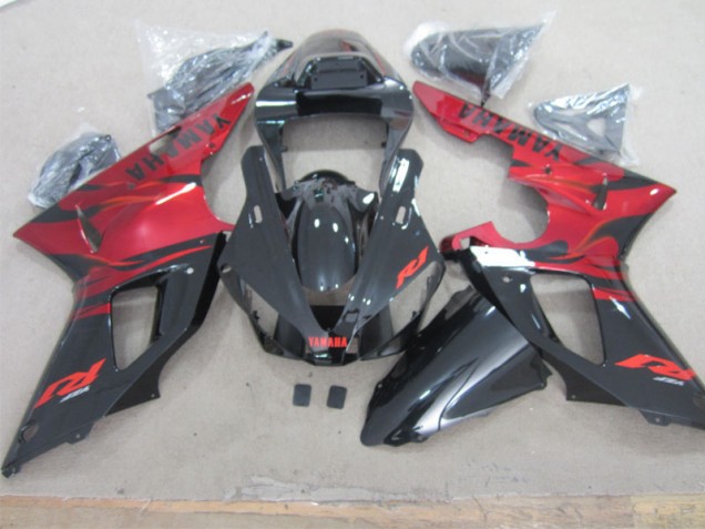 Black Red 00-01 Yamaha YZF R1 Motorcycle Fairings Black Red 00-01 Yamaha YZF R1 Motorcycle Fairings