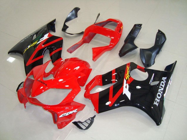 Black Red 01-03 Honda CBR600 F4i Motorcycle Fairings Black Red 01-03 Honda CBR600 F4i Motorcycle Fairings