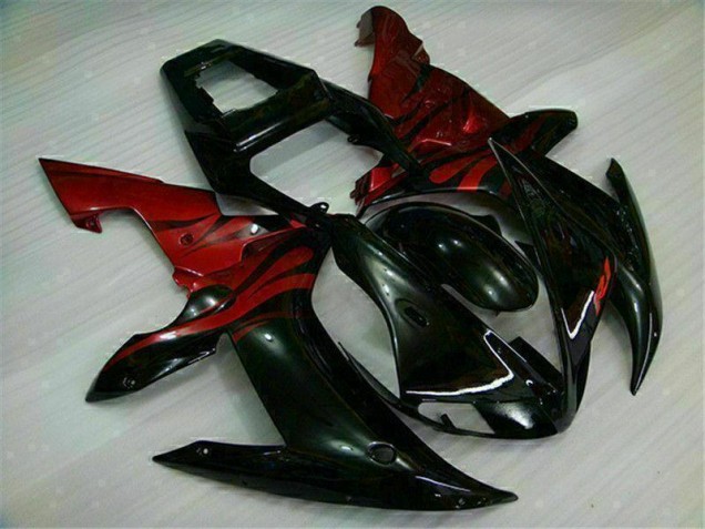 Black Red 02-03 Yamaha YZF R1 Motorcycle Fairing Black Red 02-03 Yamaha YZF R1 Motorcycle Fairing