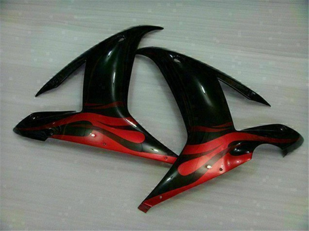 Black Red 02-03 Yamaha YZF R1 Motorcycle Fairing Black Red 02-03 Yamaha YZF R1 Motorcycle Fairing