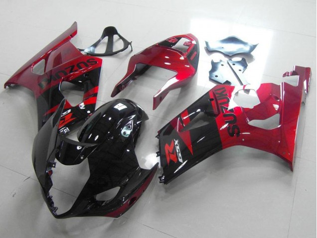 Black Red 03-04 Suzuki GSXR 1000 Motorcycle Fairing Black Red 03-04 Suzuki GSXR 1000 Motorcycle Fairing