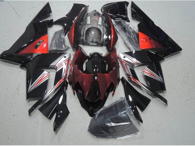 Black Red 03-05 Kawasaki ZX10R Motorcycle Fairings