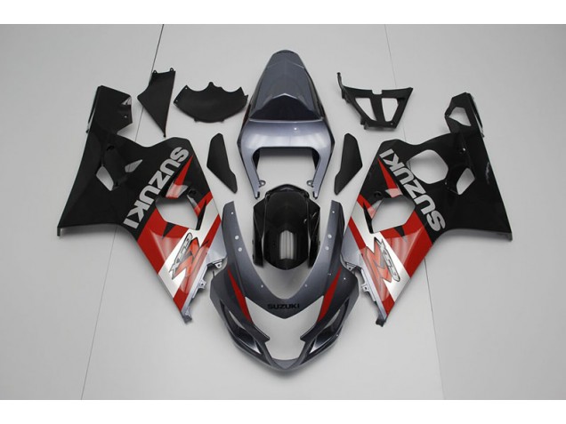 Black Red 04-05 Suzuki GSXR 750 Motorcycle Fairings