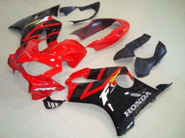 Black Red 04-07 Honda CBR600 F4i Motorcycle Fairings