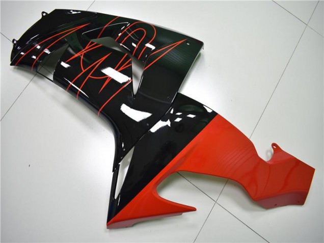 Black Red 06-07 Kawasaki ZX10R Motorcycle Fairings