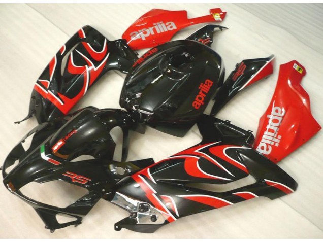 Black Red 06-11 Aprilia RS125 Motorcycle Fairings Black Red 06-11 Aprilia RS125 Motorcycle Fairings