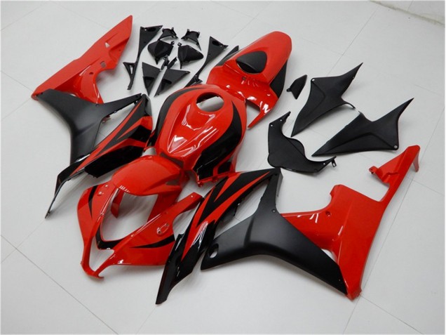 Black Red 07-08 Honda CBR600RR Motorcycle Bodywork Black Red 07-08 Honda CBR600RR Motorcycle Bodywork