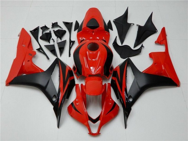 Black Red 07-08 Honda CBR600RR Motorcycle Bodywork Black Red 07-08 Honda CBR600RR Motorcycle Bodywork