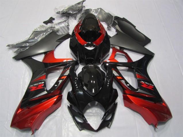 Black Red 07-08 Suzuki GSXR 1000 Motorcycle Fairings Black Red 07-08 Suzuki GSXR 1000 Motorcycle Fairings