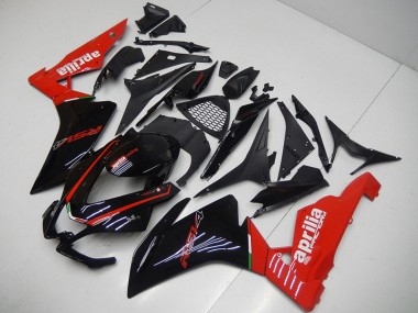 Black Red 09-15 Aprilia RSV4 Motorcycle Fairing