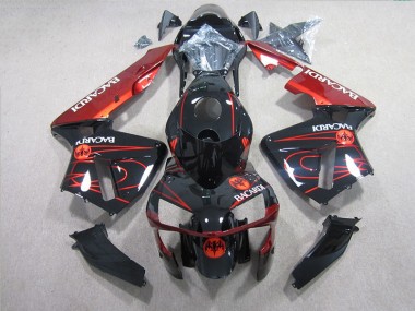 Black Red BACARDI 05-06 Honda CBR600RR Motorcycle Fairings