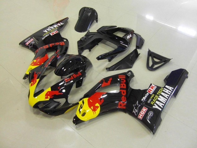 Black Red Bull 00-01 Yamaha YZF R1 Motorcycle Fairings Black Red Bull 00-01 Yamaha YZF R1 Motorcycle Fairings