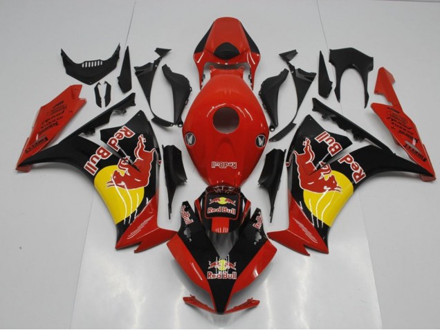 Black Red Bull 12-16 Honda CBR1000RR Motorcycle Fairings