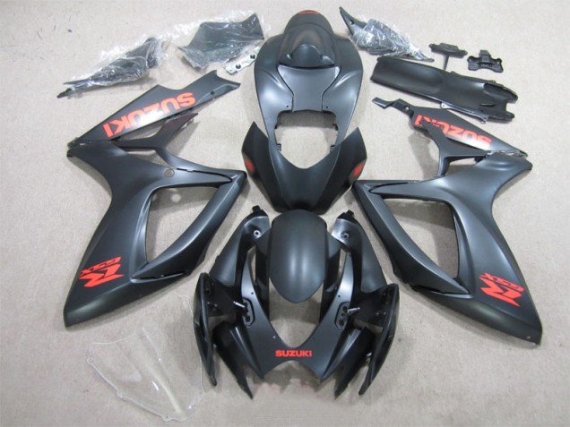 Black Red Decal 06-07 Suzuki GSXR 600 Motorcycle Fairings