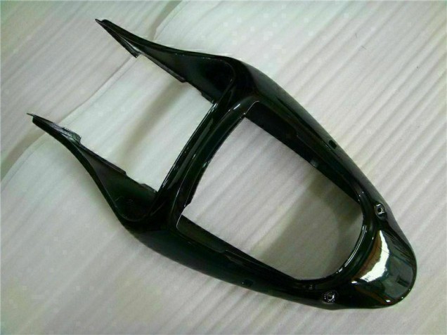 Black Red Flame 00-02 Kawasaki ZX6R Motorcycle Fairings