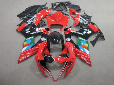 Black Red Green 05-06 Suzuki GSXR 1000 Motorcycle Fairings