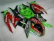 Black Red Green Motocard 09-12 Kawasaki ZX6R Motorcycle Fairings Black Red Green Motocard 09-12 Kawasaki ZX6R Motorcycle Fairings