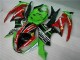 Black Red Green Motocard 09-12 Kawasaki ZX6R Motorcycle Fairings Black Red Green Motocard 09-12 Kawasaki ZX6R Motorcycle Fairings