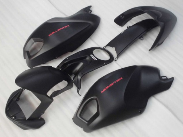 Black Red Monster 08-12 Ducati Monster 696 Motorcycle Fairings